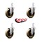 Service Caster 4 Inch High Temp Phenolic Wheel Swivel 3/4 Inch Square Stem Caster Set SCC SCC-SQ20S414-PHSHT-34-4 - alternate 2